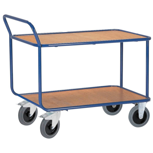 4250448501737 - Tischwagen 2 Etagen bis 500 kg TPE-Bereifung Stahl pulverbeschichtet enzianblau RAL 5010 L 1000 x B 700 mm 4250448501737 - Tischwagen 2 Etagen bis 500 kg TPE-Bereifung Stahl pulverbeschichtet enzianblau RAL 5010 L 1000 x B 700 mm