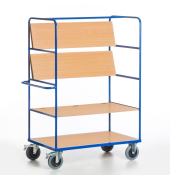 Etagenwagen klappbar Stahl pulverbeschichtet Traglast (max.): 500 kg Enzianblau (RAL 5010) ROLLCART  AUG 07