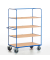 Etagenwagen klappbar Stahl pulverbeschichtet Traglast (max.): 500 kg Enzianblau (RAL 5010) ROLLCART  AUG 07