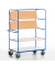 Etagenwagen klappbar Stahl pulverbeschichtet Traglast (max.): 500 kg Enzianblau (RAL 5010) ROLLCART  AUG 07