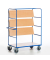Etagenwagen klappbar Stahl pulverbeschichtet Traglast (max.): 500 kg Enzianblau (RAL 5010) ROLLCART  AUG 07