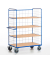 Etagenwagen klappbar Stahl pulverbeschichtet Traglast (max.): 500 kg Enzianblau (RAL 5010) ROLLCART  AUG 17
