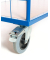 Etagenwagen klappbar Stahl pulverbeschichtet Traglast (max.): 500 kg Enzianblau (RAL 5010) ROLLCART  AUG 17