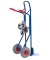 Sackkarre 20-9855 tragfähig bis 150kg blau 30x22,5cm Stahl mit 3-Rad-Stern für Treppen