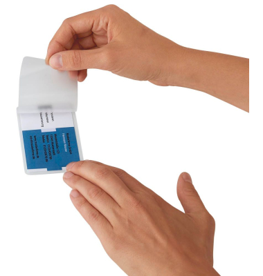 Laminierfolien LMG70X110X125SL, Karten, 70x110mm, 125mic x2, glänzend, mit Langloch