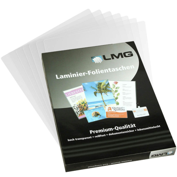 4250504526179 - Laminierfolien 90x130mm 2 x 100 mic glänzend 4250504526179 LMG90X130X100 100 Stück 4250504526179 - Laminierfolien 90x130mm 2 x 100 mic glänzend 4250504526179 LMG90X130X100 100 Stück