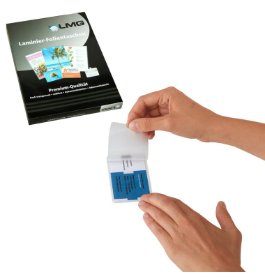 Laminierfolien LMGBC-80, Karten, 59x83mm, 80mic x2, glänzend