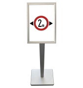 Infoständer silber DIN A4