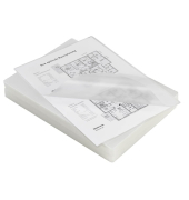 Laminierfolien Sticky Side, non permanent LMGA4-80-STS, A4, 216x303mm, 80mic, gl&auml;nzend, selbstklebend, antistatisch