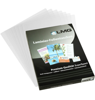 Laminierfolien Fast-Foil LMGA4-80SS, A4, 216x303mm, 80mic, gl&auml;nzend
