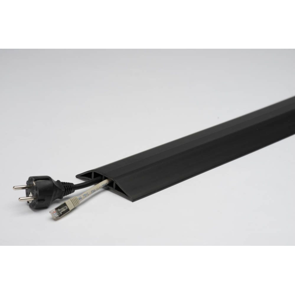 4250619600016 - EHA Kabelbrücke aus Kunststoff für Kabel und Schläuche bis Ø 75 mm schwarz 2 Kammern Länge 15 m 4250619600016 - EHA Kabelbrücke aus Kunststoff für Kabel und Schläuche bis Ø 75 mm schwarz 2 Kammern Länge 15 m