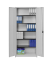 Aktenschrank entero BF4/22 STG 7035/7035, Stahl abschließbar, 6 OH, 95 x 220 x 42 cm, lichtgrau