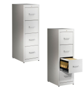 Hängeregistraturschrank grau 4 Schubladen BVB14HSD 7035/7035