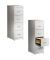 Hängeregistraturschrank grau 4 Schubladen BVB14HSD 7035/7035