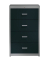Hängeregistraturschrank anthrazit/alu 4 Schubladen BVB1E16 9006/7016