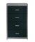 Hängeregistraturschrank anthrazit/alu 4 Schubladen BVB1E16SD 9006/7016
