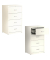 Hängeregistraturschrank weiß 4 Schubladen BVB1E16SD 9010/9010