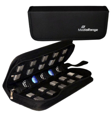 BOX99 10USB/5SD Speicherkarte Tasche schwarz