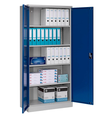 Stahlschrank blau/grau