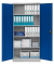 Stahlschrank 108850, abschlie&szlig;bar, 5 OH, lichtgrau/enzianblau, 92x195x42cm (BxHxT)