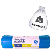 Schwerlastsäcke 9100000840 Öko, blau, 120 Liter, offen
