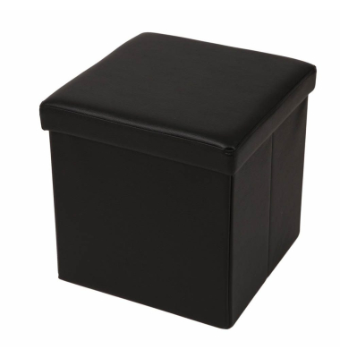 Hocker EW-SW-0410 Store Cube, schwarz, bis 300kg