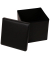 Hocker EW-SW-0410 Store Cube, schwarz, bis 300kg