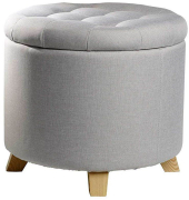 Hocker EW-SH-0411 Mary, grau, bis 200kg