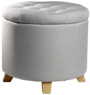Hocker EW-SH-0411 Mary, grau, bis 200kg