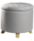 Hocker EW-SH-0411 Mary, grau, bis 200kg