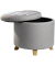 Hocker EW-SH-0411 Mary, grau, bis 200kg