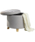 Hocker EW-SH-0411 Mary, grau, bis 200kg