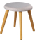 Hocker EW-SH-0499 Scandi, grau, bis 200kg