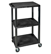 Tischwagen schwarz 61,0 x 46,0 cm bis 180,0 kg