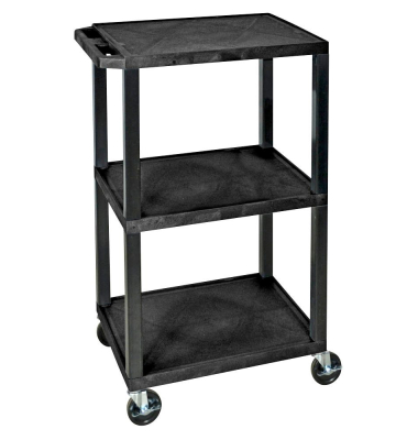 Tischwagen schwarz 61,0 x 46,0 cm bis 180,0 kg