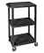 Tischwagen schwarz 61,0 x 46,0 cm bis 180,0 kg