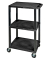 Tischwagen schwarz 61,0 x 46,0 cm bis 180,0 kg