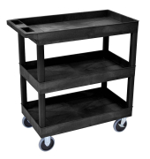 Tischwagen schwarz 81,0 x 46,0 cm bis 230,0 kg