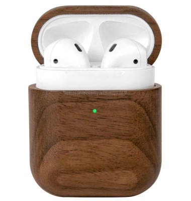 AirCase Schutzhülle für Apple AirPods 1. und 2. Generation braun