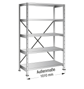 Steckregal 158103 Grund 1.000x1.920x500mm 5OH vz