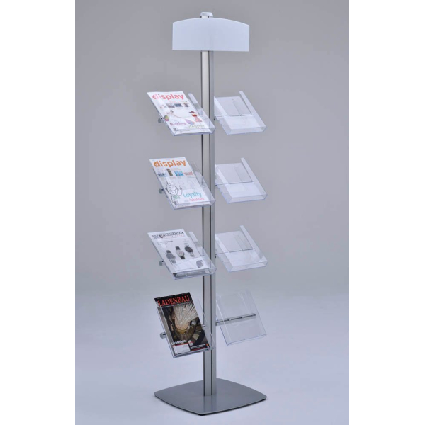 4260577743540 - Prospektständer Free silber DIN A4 8 Fächer 4260577743540 update displays 4260577743540 - Prospektständer Free silber DIN A4 8 Fächer 4260577743540 update displays