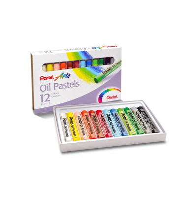 Pastell-Ölkreide Oil Pastels PHN-12U 12er Etui farbig sortiert rund 