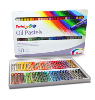Pastell-Ölkreide Oil Pastels PHN-50U 50er Etui farbig sortiert rund 