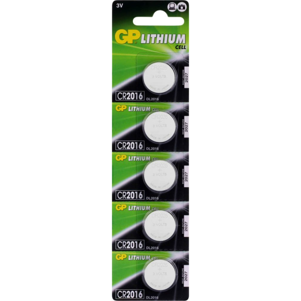 4891199001123 - Gp Batteries - GPCR2016STD123C5 Knopfzelle cr 2016 Lithium 90 mAh 3 v 5 St 4891199001123 - Gp Batteries - GPCR2016STD123C5 Knopfzelle cr 2016 Lithium 90 mAh 3 v 5 St