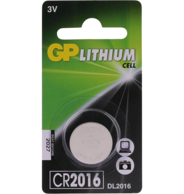Knopfzellen CR2016, CR2016, 3 Volt