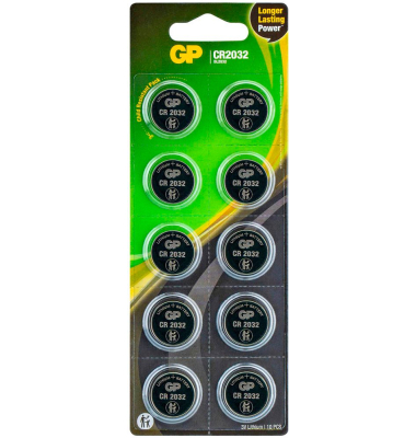 Knopfzellen CR2032, CR2032, 3 Volt