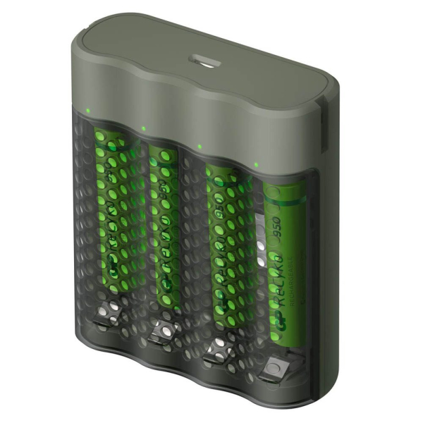 4891199199431 - GPRCKCHM451U431 GP Battery GP ReCyko M451 100 4-Port USB Ladeger?t inkl4xAAA NiMh 950mAh GPRCKCHM451U431 4891199199431