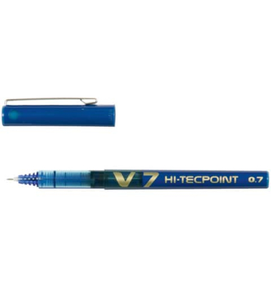 Tintenroller Hi-Tecpoint V7 blau 0,35 mm mit Kappe