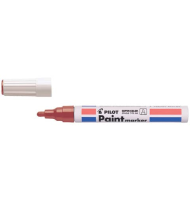 Lackmarker SUPER COLOR, SC-PM-R, Stift, rot, 2mm Rundspitze