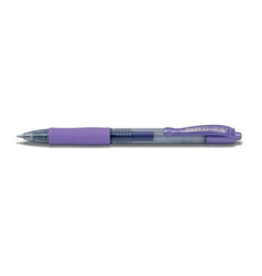Gelschreiber G2-7 Metallic, 2605078, transparent violett (Schreibfarbe: violett metallic/transparent), 0,4mm, Druckmechanik, nac